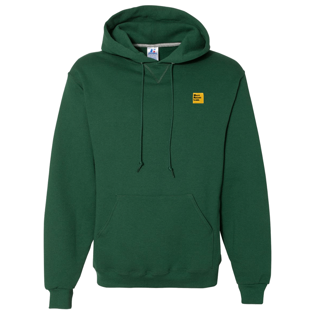 MRL Logo Embroidered Dark Green Hoodie Mac s Record Label