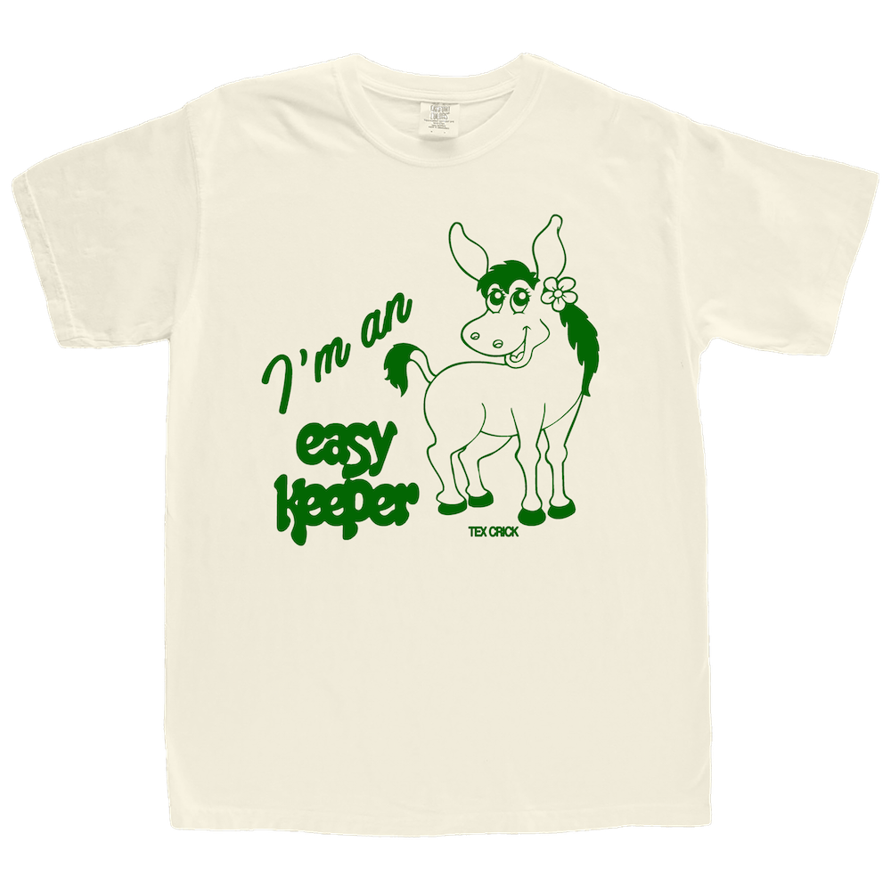 Tex Crick - Easy Keeper Ivory Mule T-Shirt